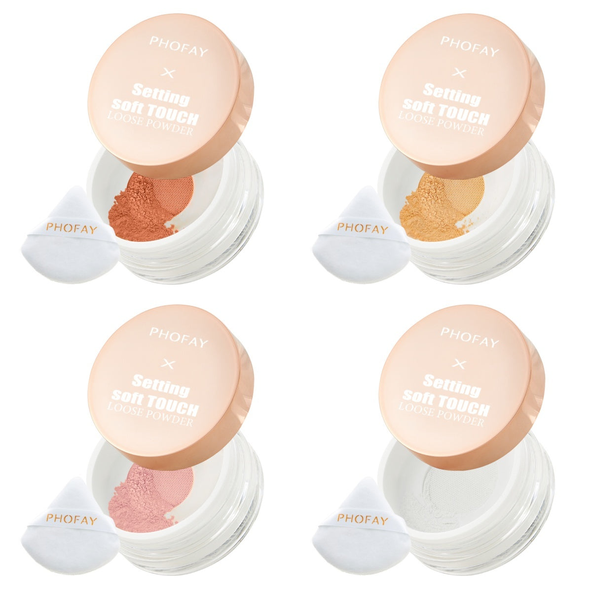 PHOFAY Soft Touch Loose Setting Powder – Lightweight, Oil-Control & Smooth Matte Finish