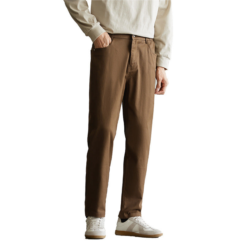 Men’s American-Style Heavy Stretch Jeans – Durable Thick Denim Pants with Classic Fit