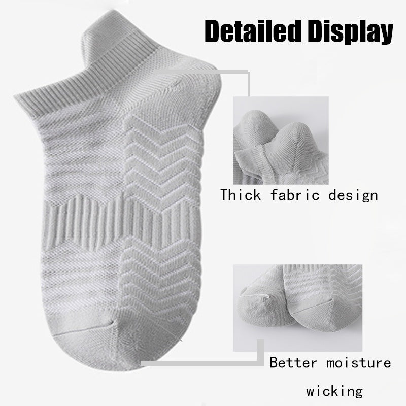 3 Pairs Men’s Low Athletic Socks – Cushioned Breathable Running & Sports Crew Socks