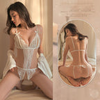 Women’s Temptation Sleepwear – Open Crotch Lingerie Uniform with Comfortable Fit