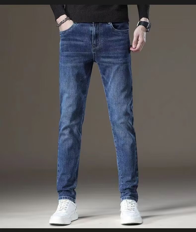 Men’s Summer Thin Stretch Jeans – Lightweight Breathable Slim Fit Denim Pants
