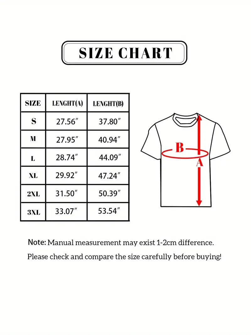 Men’s Summer Printed T-Shirt – Customizable Pattern Casual Tee