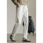 Men’s American-Style Heavy Stretch Jeans – Durable Thick Denim Pants with Classic Fit