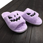 Halloween Winter Cute Warm Home Slippers for Women – Cozy Indoor Plush Shoes