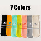 7 Pairs Men’s Compression Athletic Socks – Anti-Blister, Cushioned, Breathable Crew Socks for Running & Hiking