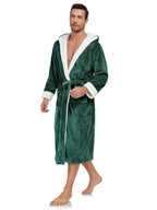 RONGTAI Long Fleece Bathrobe – Ultra Soft, Warm, and Cozy Winter Robe for Men & women