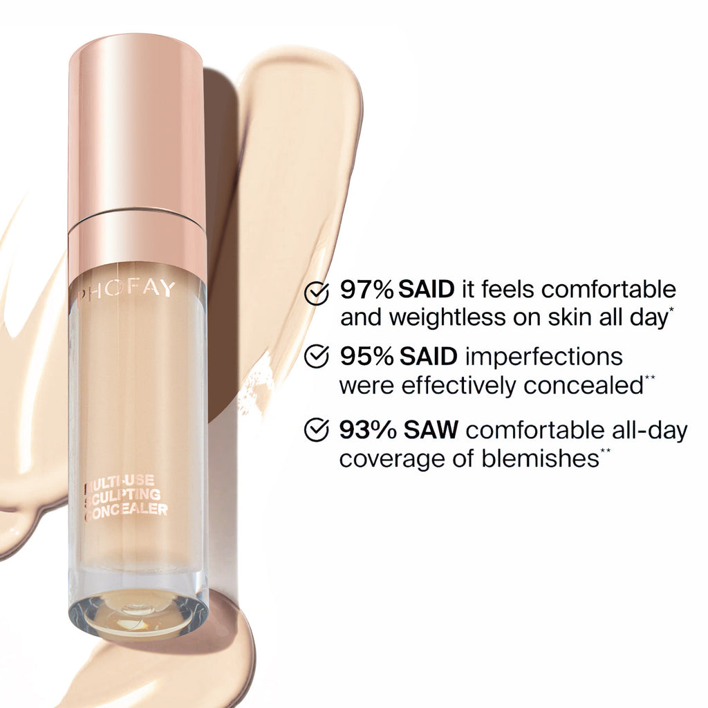 PHOFAY Super Coverage Concealer – Full-Coverage, Long-Lasting Liquid Concealer For Flawless Skin