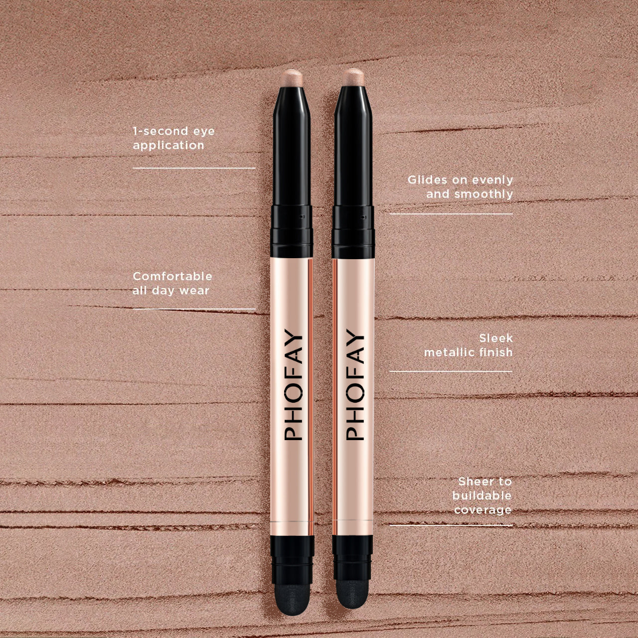 PHOFAY Eyeshadow Stick – Creamy Long-Lasting Waterproof Eyeshadow Pencil For Effortless Glam Looks
