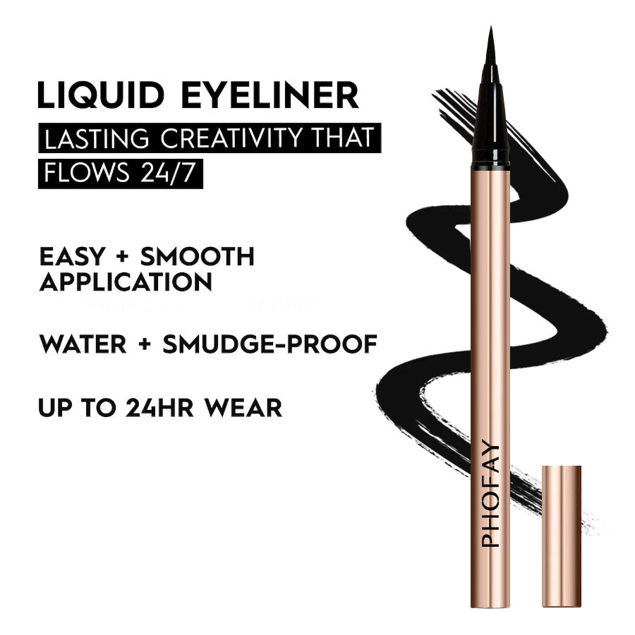 PHOFAY Eyeliner – Waterproof, Smudge-Proof Precision Liquid Pen For Bold Long-Lasting Definition