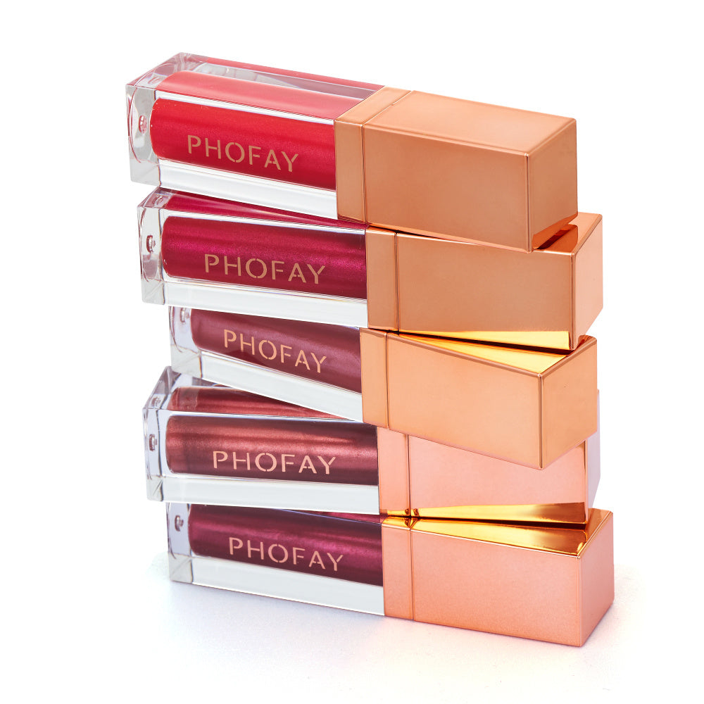 PHOFAY Ultra-Glossy Lip Gloss – High-Shine Hydrating Formula For Plump, Juicy Lips