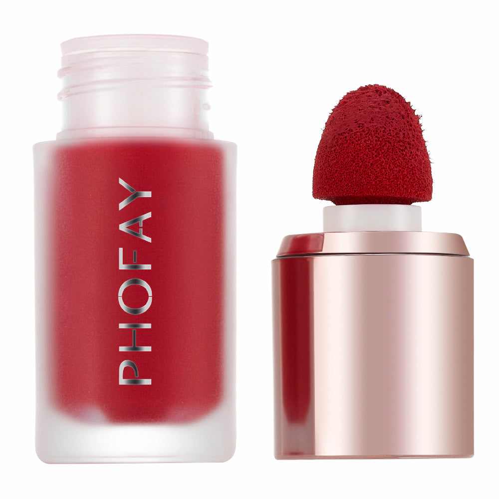 PHOFAY Mousse Liquid Blush – Lightweight Creamy Formula With Natural Glow Finish, Long-Lasting & Blendable