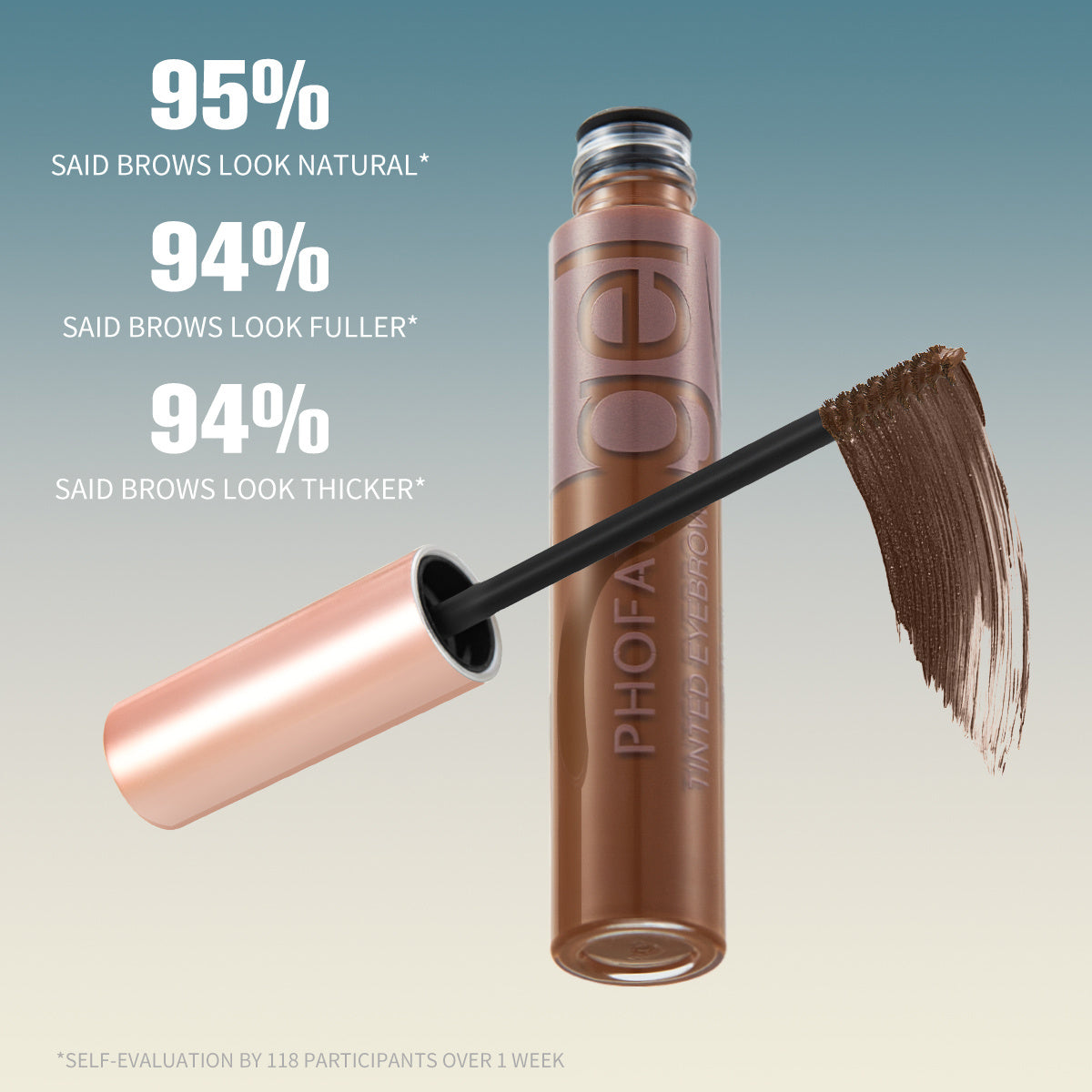 PHOFAY Tinted Eyebrow Gel – Long-Lasting, Smudge-Proof Eyebrow Color & Styling Gel
