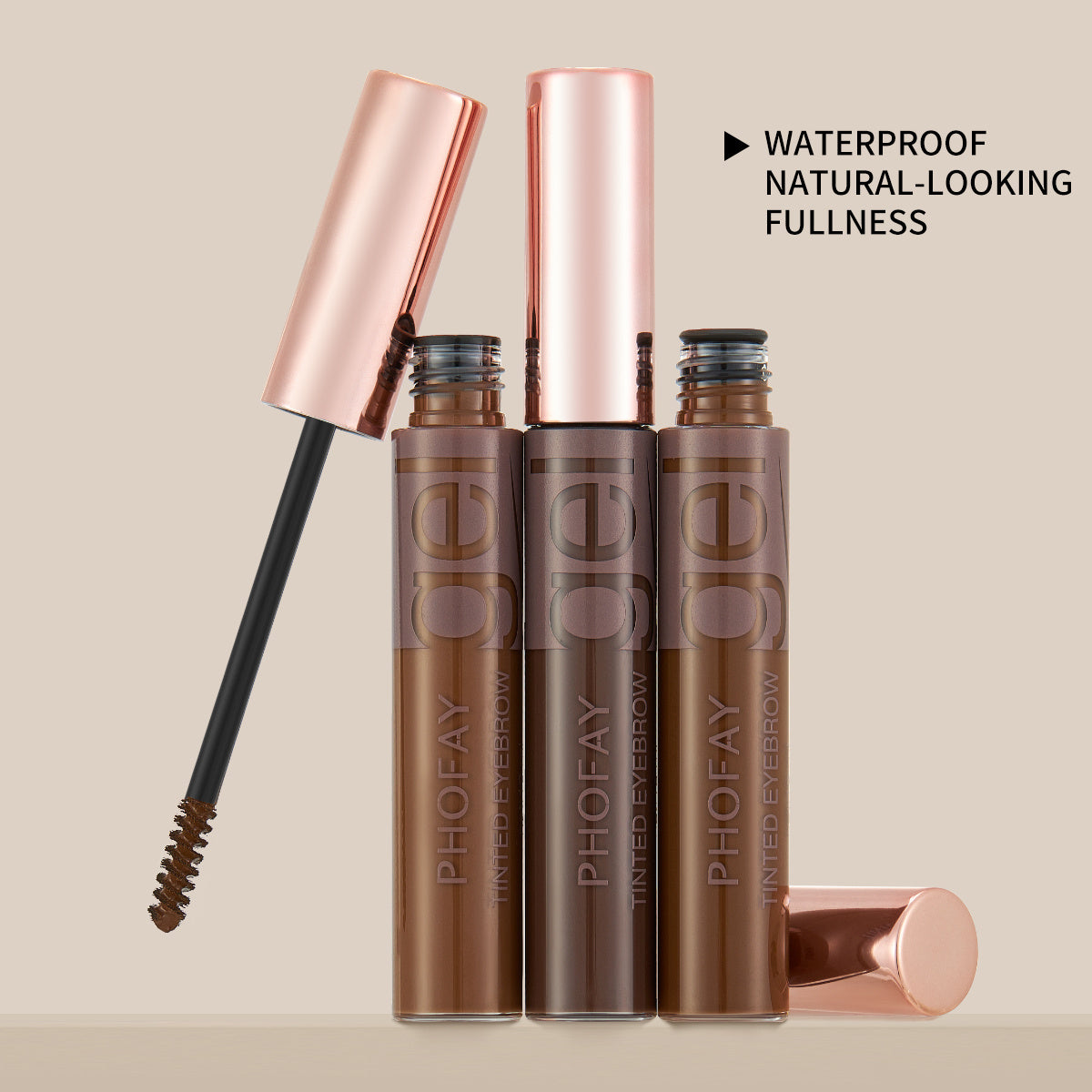 PHOFAY Tinted Eyebrow Gel – Long-Lasting, Smudge-Proof Eyebrow Color & Styling Gel