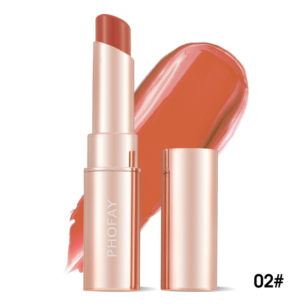 PHOFAY Moisturizing Lipstick – Hydrating Creamy Lip Color With Smooth Satin Finish
