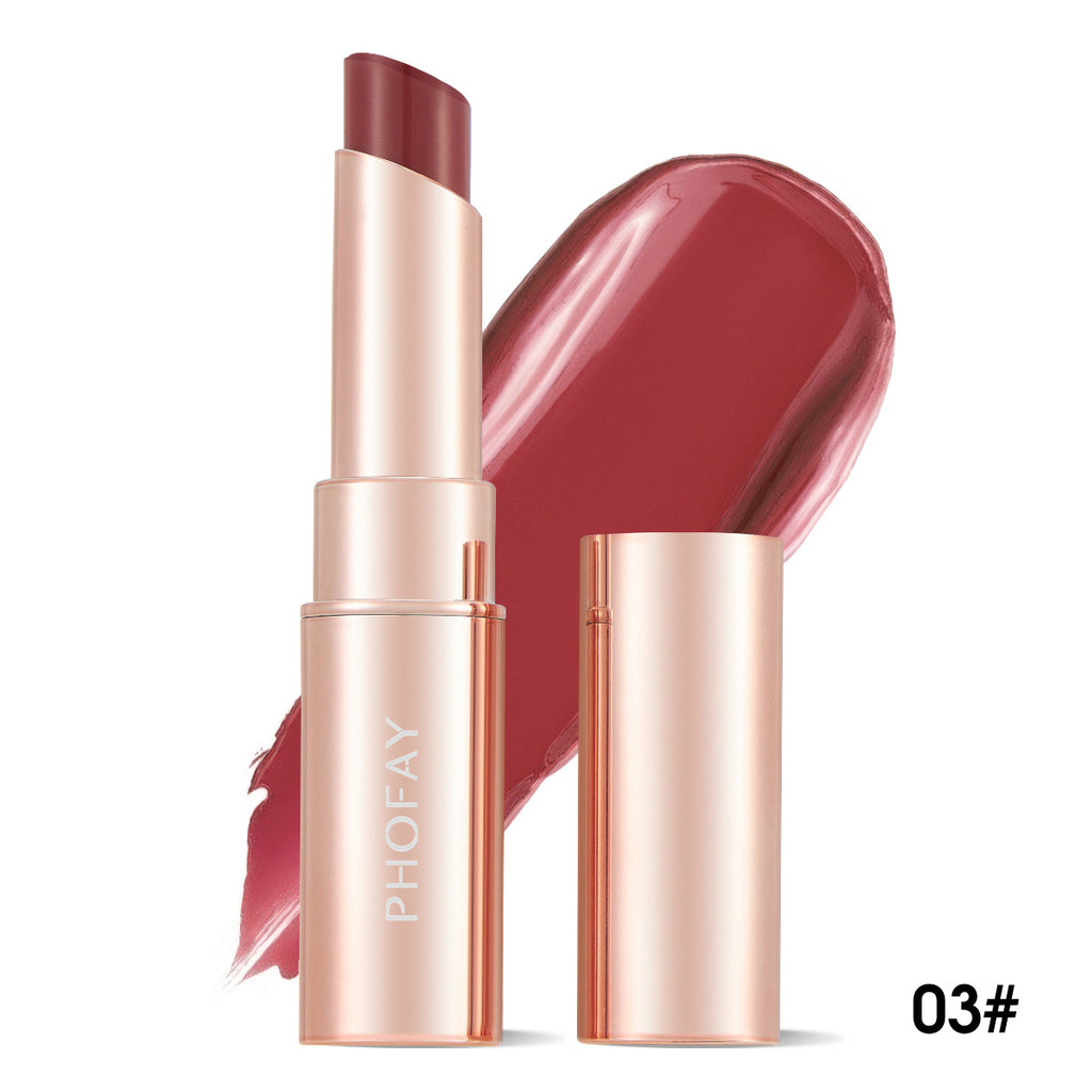 PHOFAY Moisturizing Lipstick – Hydrating Creamy Lip Color With Smooth Satin Finish