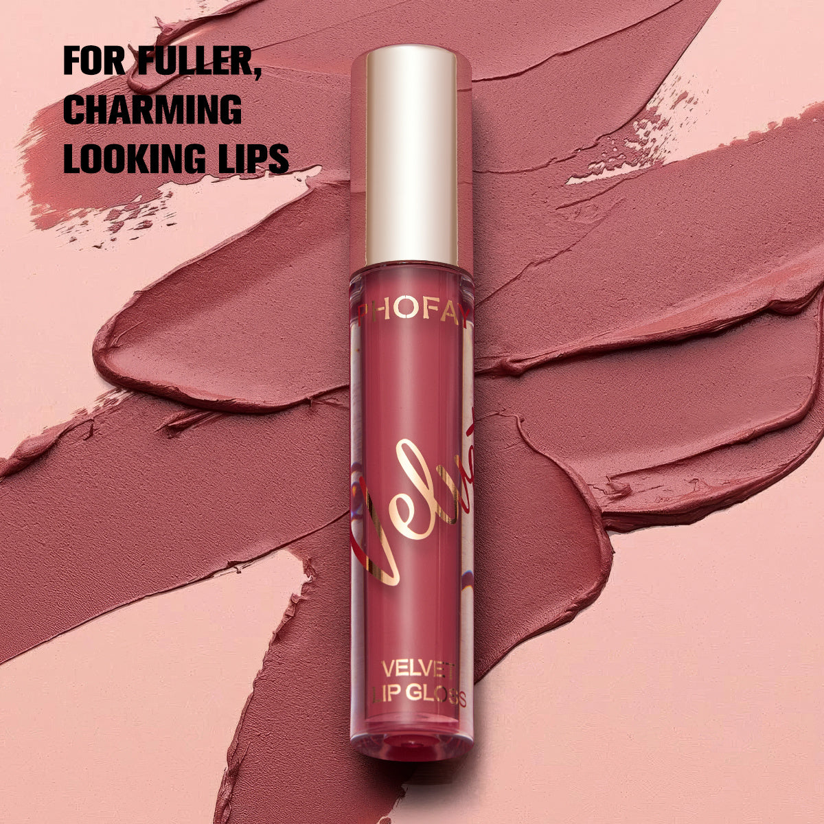 PHOFAY Velvet Lip Gloss – Rich, Smooth, Long-Lasting Velvet Finish for Soft, Plump Lips