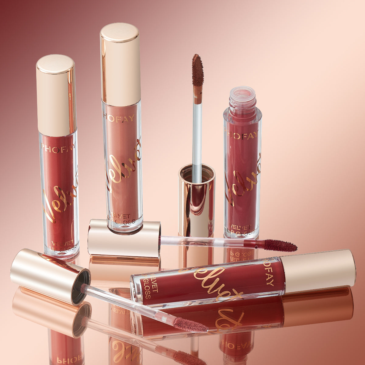 PHOFAY Velvet Lip Gloss – Rich, Smooth, Long-Lasting Velvet Finish for Soft, Plump Lips