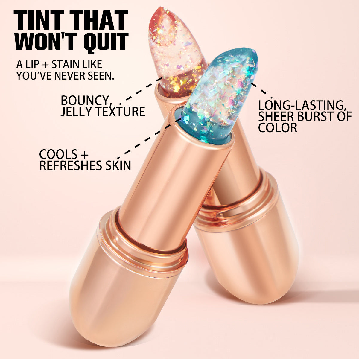 PHOFAY Moisturizing Jelly Warm Lipstick – Hydrating, Smooth, Vibrant Warm Shades for Soft, Luscious Lips