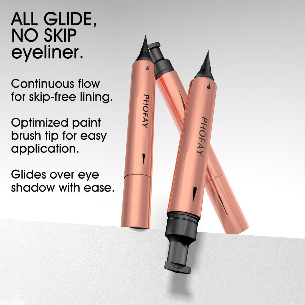 PHOFAY Double Head Seal Liquid Eyeliner – Precision Waterproof Eyeliner with Dual Tips for Bold Eye Looks