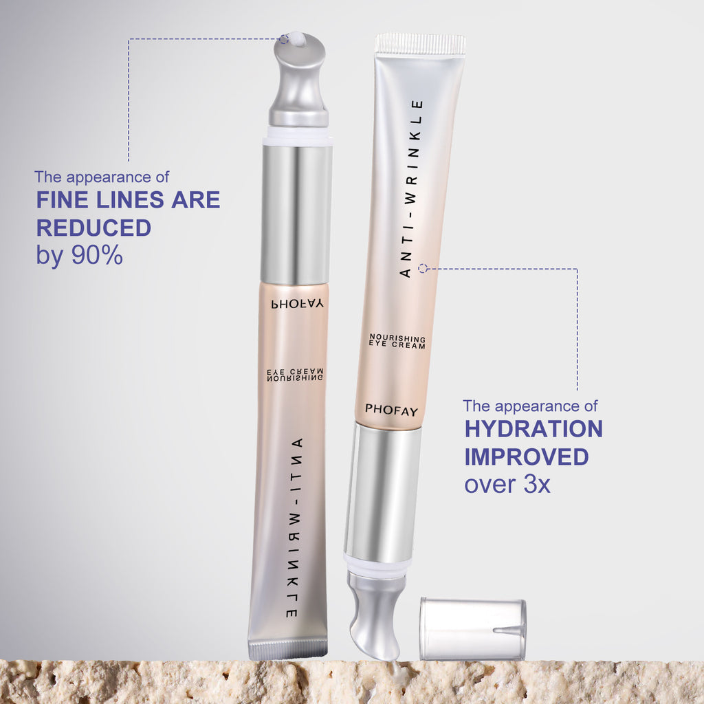 PHOFAY Anti-Wrinkle Moisturizing Eye Cream – Hydrating & Firming Eye Treatment for Dark Circles and Fine Lines