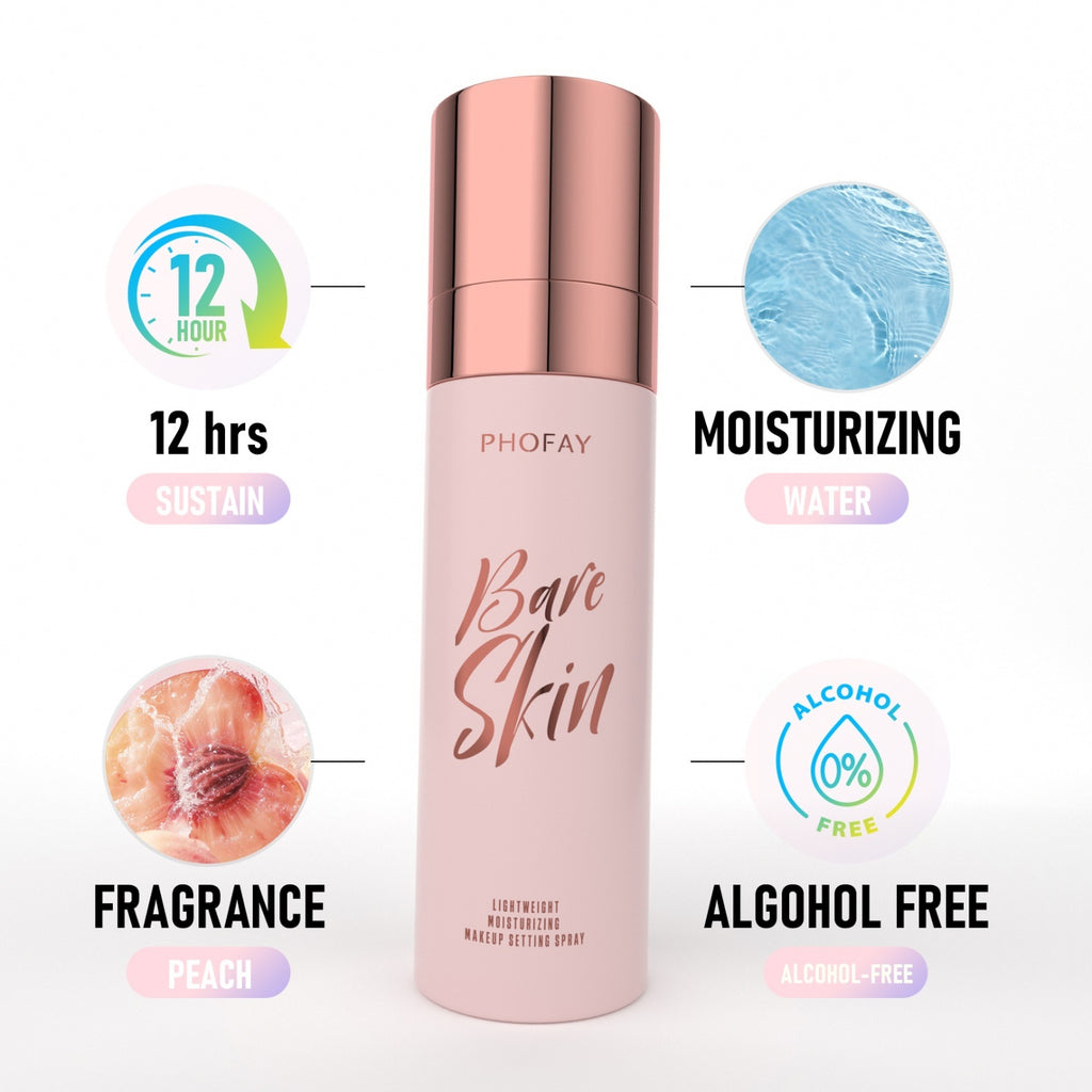 PHOFAY Moisturizing Setting Spray – Long-Lasting Makeup Fix Mist With Hydrating Finish