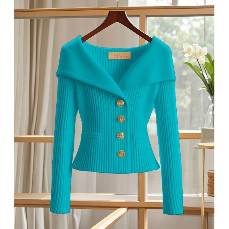 High-End Design Women’s Top – Elegant Cool Waist Slimming Blouse for Socialite Style