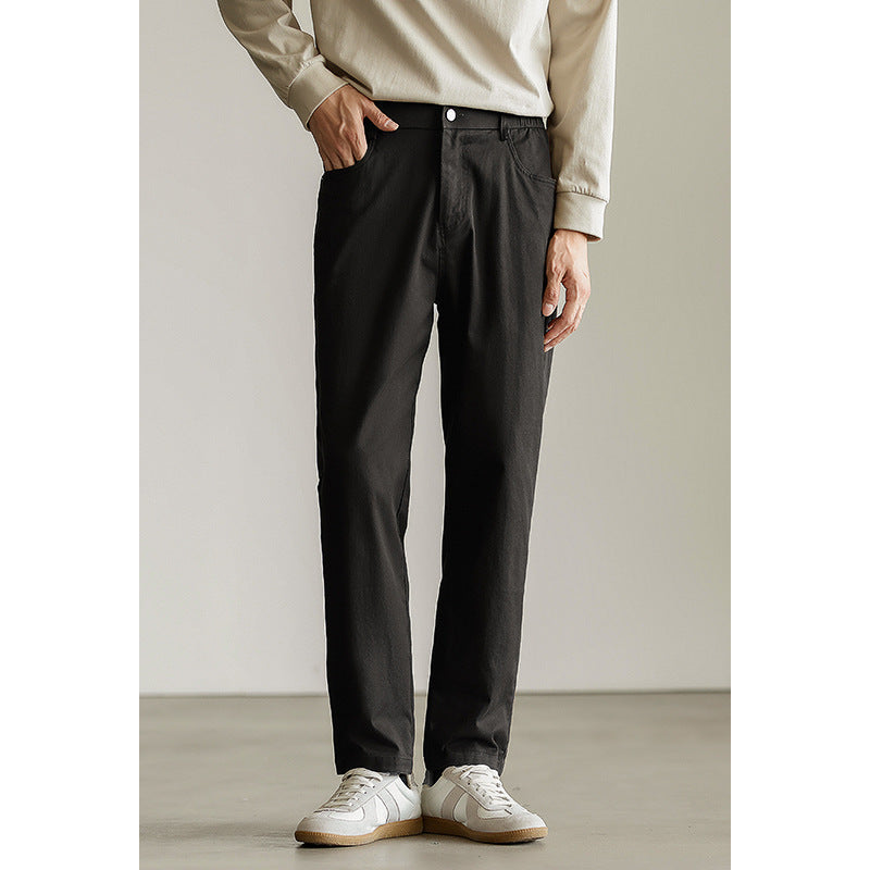 Men’s American-Style Heavy Stretch Jeans – Durable Thick Denim Pants with Classic Fit