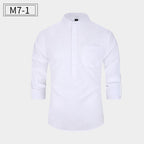 New Men’s Cotton Shirt – Casual Style Breathable Long Sleeve Everyday Wear