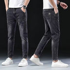 Men’s Summer Thin Stretch Jeans – Lightweight Breathable Slim Fit Denim Pants