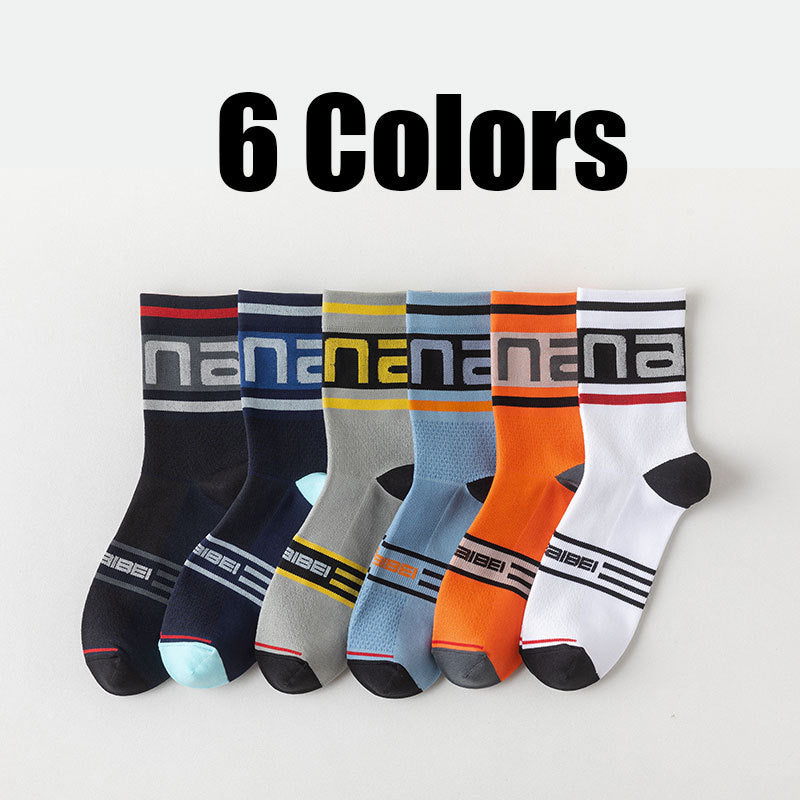 6 Pairs Men’s Athletic Crew Socks – Cushioned Breathable Running & Sports Socks
