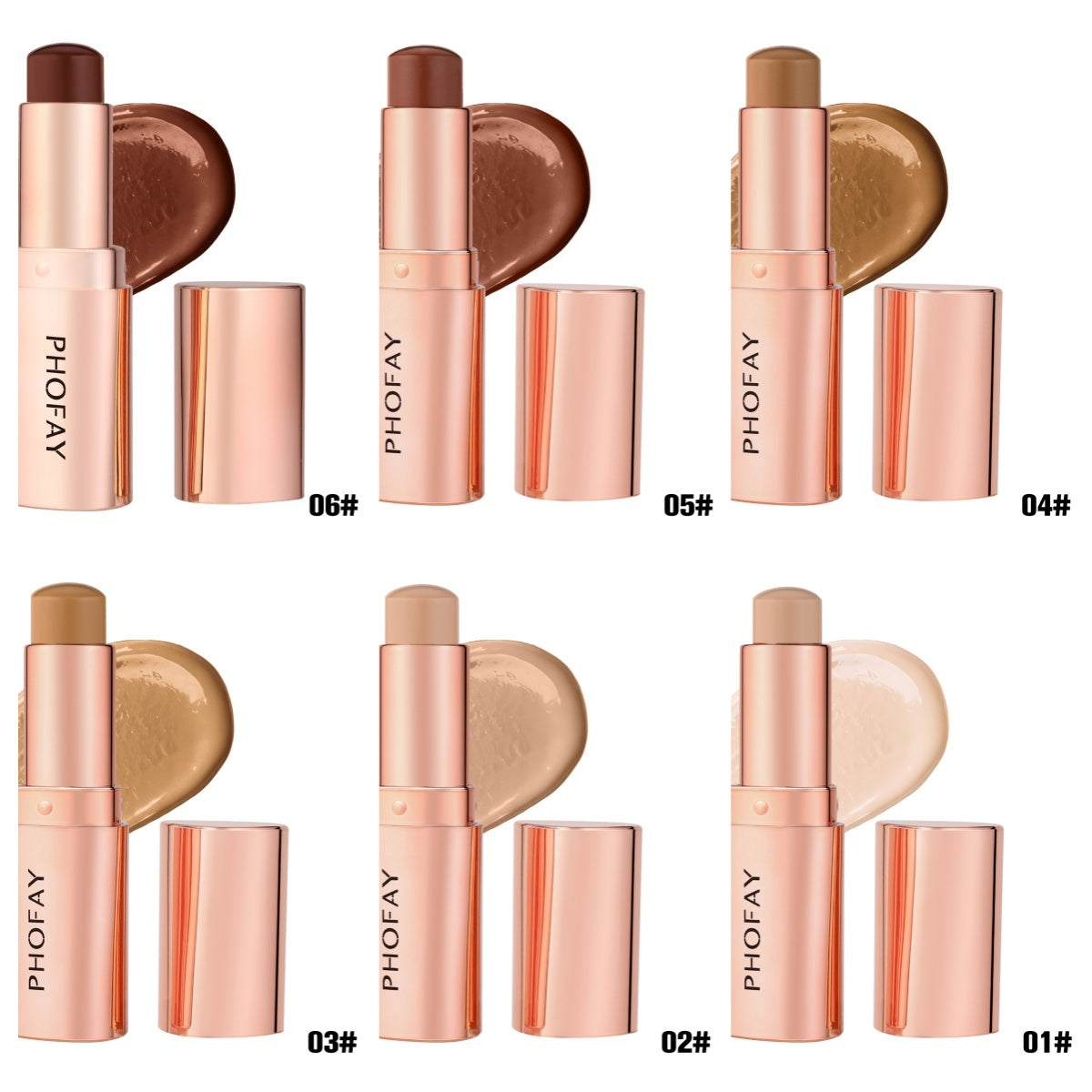 PHOFAY Contour Stick – Cream-to-Powder Sculpting Stick for Defined, Natural-Looking Contours