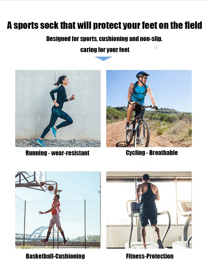 3 Pairs Men’s Low Athletic Socks – Cushioned Breathable Running & Sports Crew Socks