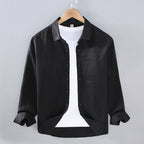 Men’s Pure Linen Shirt – Breathable All-Match Casual Summer Fashion Top