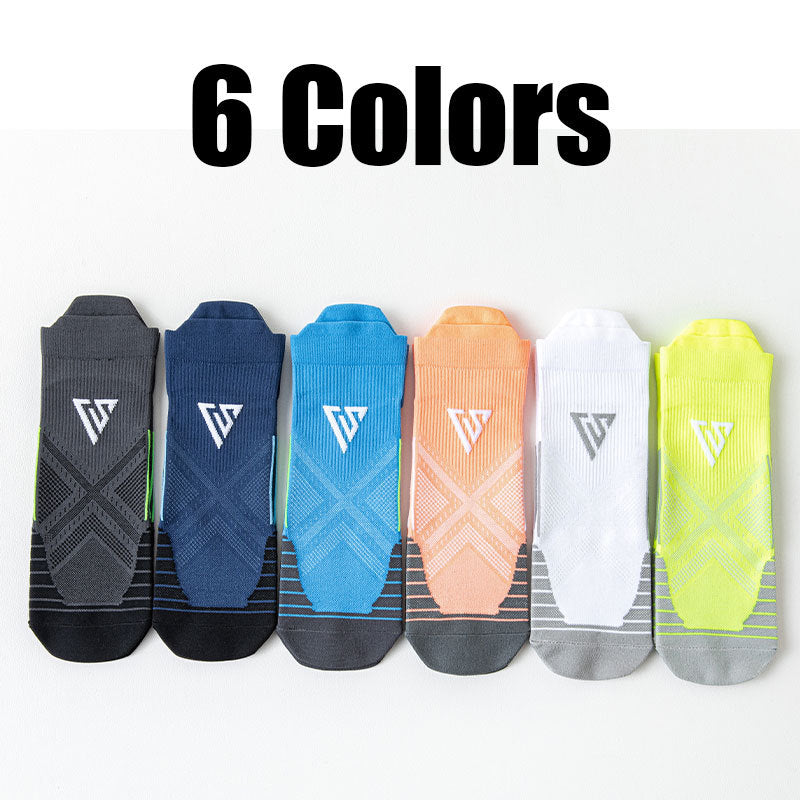 6 Pairs Women’s Compression Sports Socks – Cushioned Breathable Crew Socks for Running, Hiking & Fitness