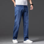 Men’s Loose Oversized Stretch Jeans – Relaxed Fit Denim with Slimming Effect & Modern Style