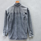 Men’s Cowboy Denim Shirt Jacket – Autumn & Winter Casual Versatile Outerwear