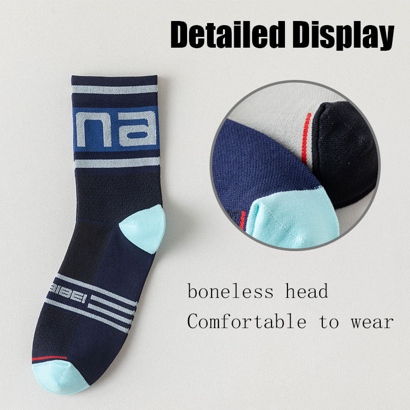 6 Pairs Men’s Athletic Crew Socks – Cushioned Breathable Running & Sports Socks