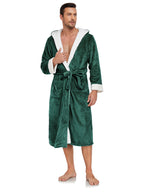 RONGTAI Long Fleece Bathrobe – Ultra Soft, Warm, and Cozy Winter Robe for Men & women