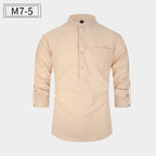 New Men’s Cotton Shirt – Casual Style Breathable Long Sleeve Everyday Wear