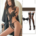 Women’s Temptation Sleepwear – Open Crotch Lingerie Uniform with Comfortable Fit
