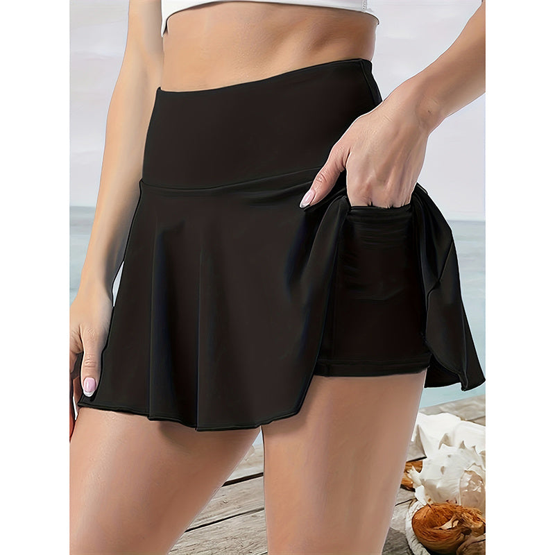 Women’s Tennis Skirt Golf Skorts – High-Waisted Athletic Skirt with Pockets & Inner Shorts