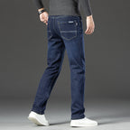 Men’s Fleece-Lined Padded Jeans – Thick Warm Winter Denim Pants for Cold Weather Comfort