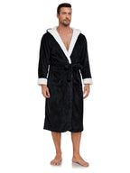 RONGTAI Unisex Long Fleece Bathrobe – Ultra Soft, Warm, and Cozy Winter Robe for Men & Women
