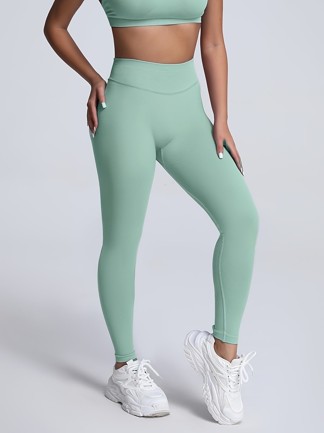 Seamless Women SoftHue Scrunch Butt Workout Leggings – High-Waist Fitness Leggings