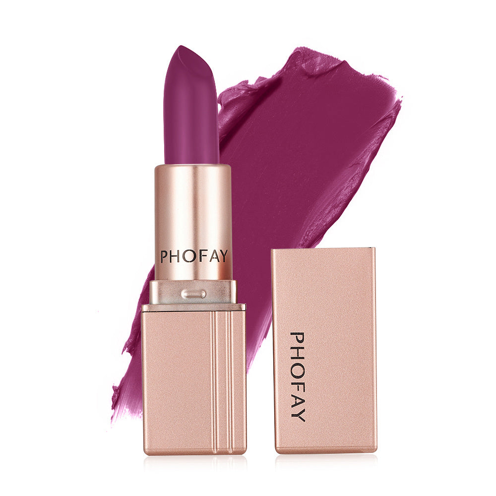PHOFAY Matte Lipstick – Long-Lasting Velvet Finish, Smudge-Proof Hydrating Lip Color