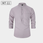 New Men’s Cotton Shirt – Casual Style Breathable Long Sleeve Everyday Wear