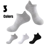 3 Pairs Men’s Low Athletic Socks – Cushioned Breathable Running & Sports Crew Socks