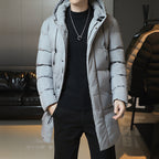 Men’s Winter Leisure Hooded Cotton Jacket – Warm Plus Size Casual Outerwear for Cold Weather