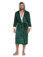 RONGTAI Long Fleece Bathrobe – Ultra Soft, Warm, and Cozy Winter Robe for Men & women
