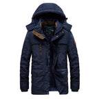 Men’s Thick Loose Brown Cotton Jacket – Warm Casual Winter Coat for Youth Style